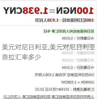 美元对尼日利亚,美元对尼日利亚奈拉汇率多少