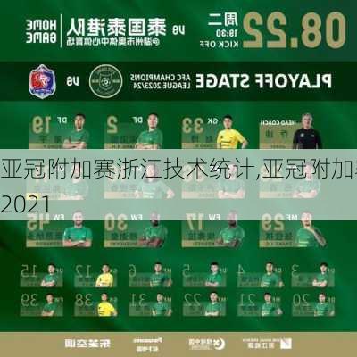 亚冠附加赛浙江技术统计,亚冠附加赛2021
