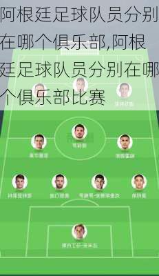 阿根廷足球队员分别在哪个俱乐部,阿根廷足球队员分别在哪个俱乐部比赛
