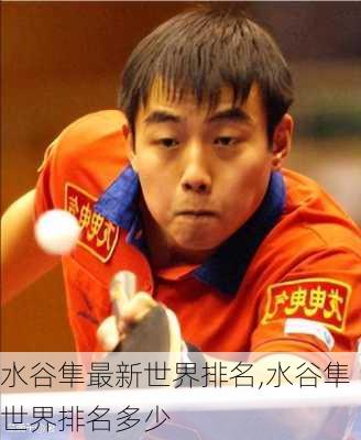 水谷隼最新世界排名,水谷隼世界排名多少