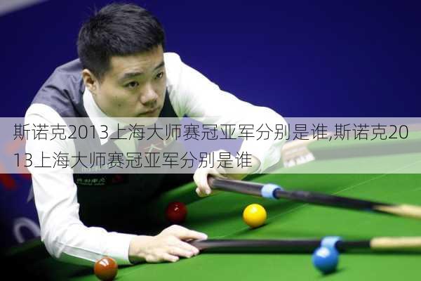 斯诺克2013上海大师赛冠亚军分别是谁,斯诺克2013上海大师赛冠亚军分别是谁