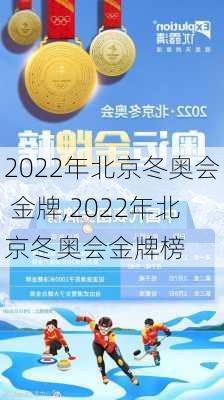 2022年北京冬奥会 金牌,2022年北京冬奥会金牌榜