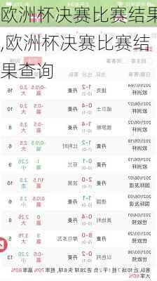 欧洲杯决赛比赛结果,欧洲杯决赛比赛结果查询