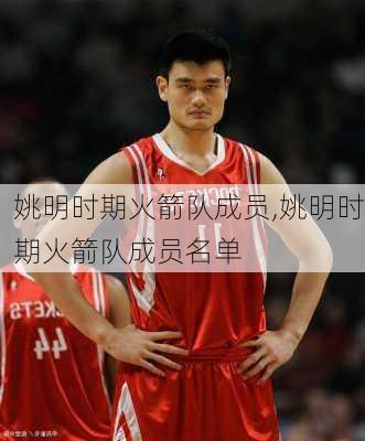 姚明时期火箭队成员,姚明时期火箭队成员名单