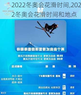 2022冬奥会花滑时间,2022冬奥会花滑时间和地点