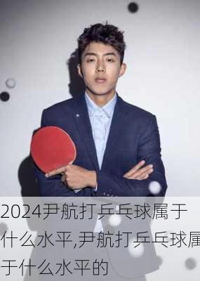 尹航打乒乓球属于什么水平,尹航打乒乓球属于什么水平的