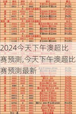 今天下午澳超比赛预测,今天下午澳超比赛预测最新