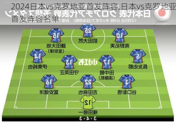 日本vs克罗地亚首发阵容,日本vs克罗地亚首发阵容名单