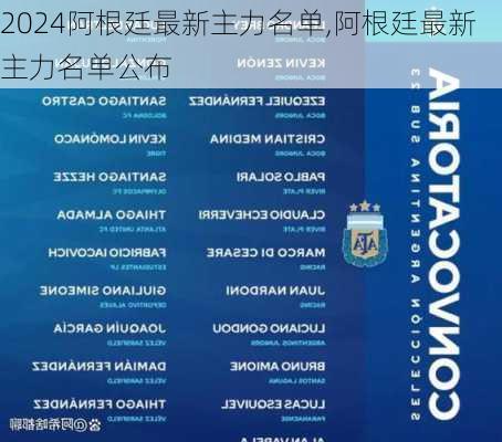 阿根廷最新主力名单,阿根廷最新主力名单公布