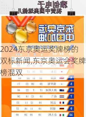 东京奥运奖牌榜的双标新闻,东京奥运会奖牌榜混双