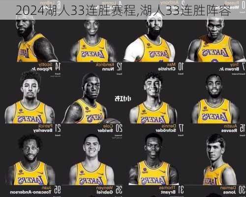 湖人33连胜赛程,湖人33连胜阵容