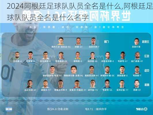 阿根廷足球队队员全名是什么,阿根廷足球队队员全名是什么名字