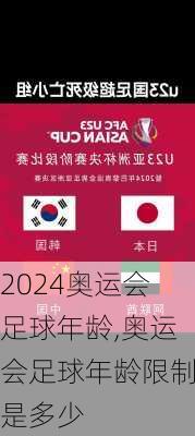 奥运会足球年龄,奥运会足球年龄限制是多少