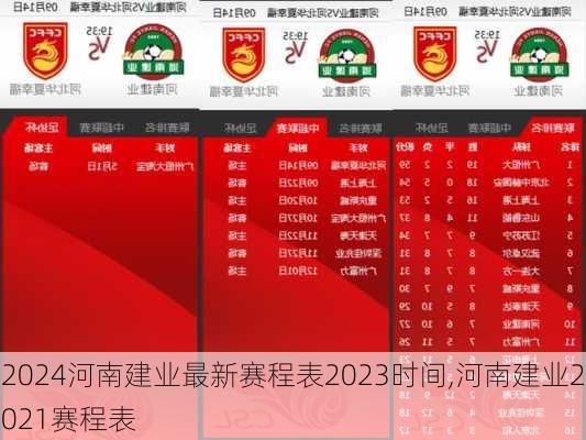 河南建业最新赛程表2023时间,河南建业2021赛程表