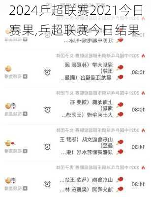 乒超联赛2021今日赛果,乒超联赛今日结果