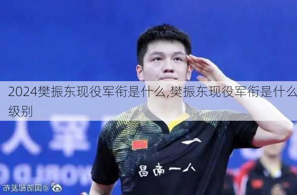 樊振东现役军衔是什么,樊振东现役军衔是什么级别