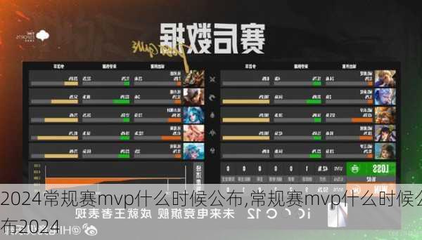 常规赛mvp什么时候公布,常规赛mvp什么时候公布2024