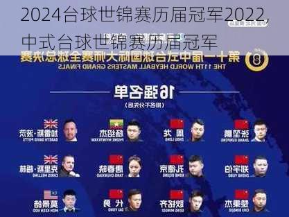 台球世锦赛历届冠军2022,中式台球世锦赛历届冠军