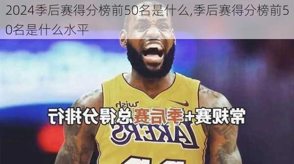 季后赛得分榜前50名是什么,季后赛得分榜前50名是什么水平