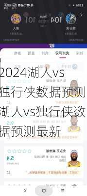 湖人vs独行侠数据预测,湖人vs独行侠数据预测最新