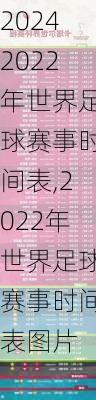 2022年世界足球赛事时间表,2022年世界足球赛事时间表图片
