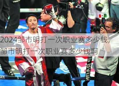 邹市明打一次职业赛多少钱,邹市明打一次职业赛多少钱啊