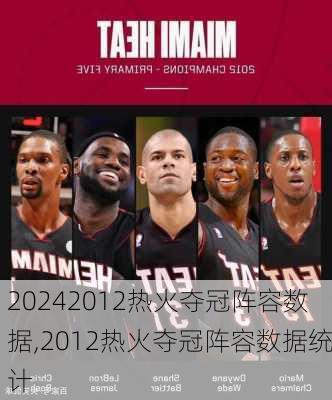 2012热火夺冠阵容数据,2012热火夺冠阵容数据统计