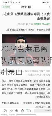 费莱尼离队,费莱尼离队泪别泰山