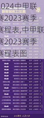 中甲联赛2023赛季赛程表,中甲联赛2023赛季赛程表图