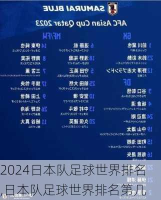 日本队足球世界排名,日本队足球世界排名第几