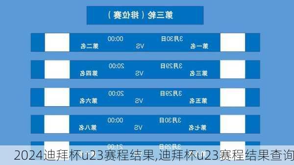 迪拜杯u23赛程结果,迪拜杯u23赛程结果查询