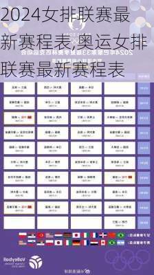 女排联赛最新赛程表,奥运女排联赛最新赛程表