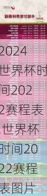 世界杯时间2022赛程表,世界杯时间2022赛程表图片