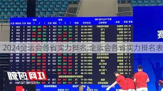 全运会各省实力排名,全运会各省实力排名表