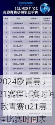 欧青赛u21赛程比赛时间,欧青赛u21赛程比赛时间表