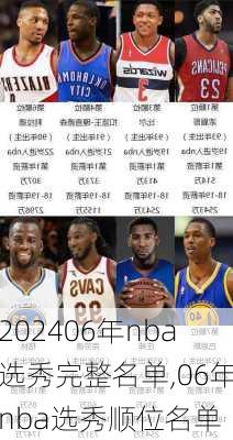 06年nba选秀完整名单,06年nba选秀顺位名单