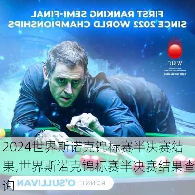 世界斯诺克锦标赛半决赛结果,世界斯诺克锦标赛半决赛结果查询