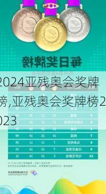 亚残奥会奖牌榜,亚残奥会奖牌榜2023