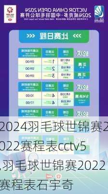 羽毛球世锦赛2022赛程表cctv5,羽毛球世锦赛2022赛程表石宇奇