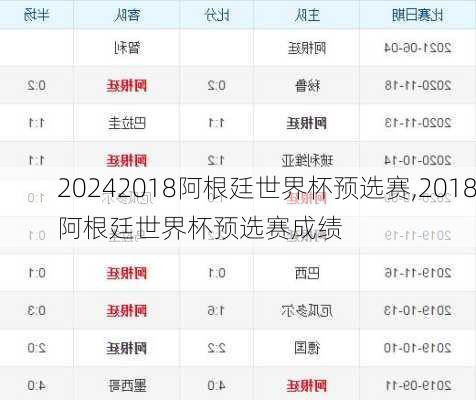 2018阿根廷世界杯预选赛,2018阿根廷世界杯预选赛成绩