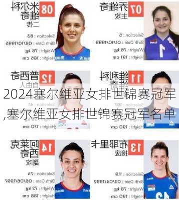 塞尔维亚女排世锦赛冠军,塞尔维亚女排世锦赛冠军名单