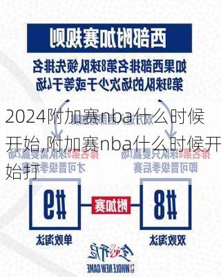 附加赛nba什么时候开始,附加赛nba什么时候开始打