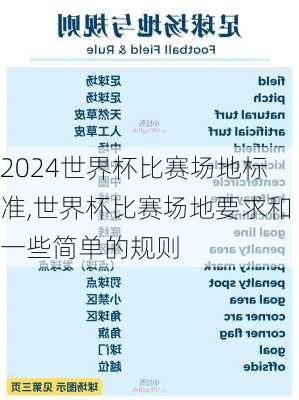 世界杯比赛场地标准,世界杯比赛场地要求和一些简单的规则