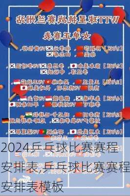 乒乓球比赛赛程安排表,乒乓球比赛赛程安排表模板