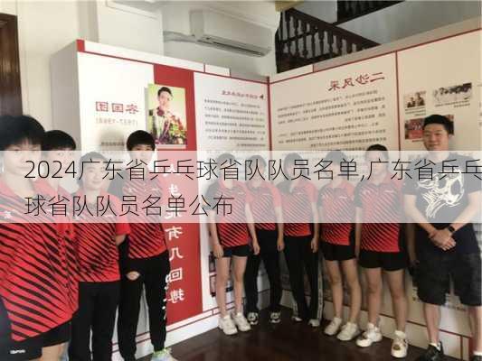 广东省乒乓球省队队员名单,广东省乒乓球省队队员名单公布