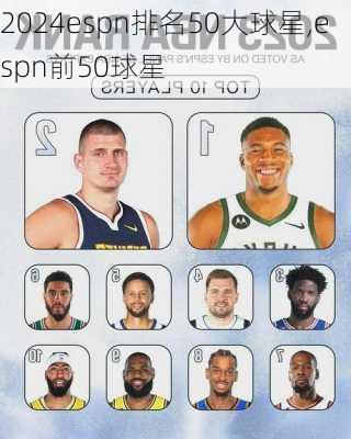 espn排名50大球星,espn前50球星