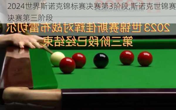 世界斯诺克锦标赛决赛第3阶段,斯诺克世锦赛决赛第三阶段