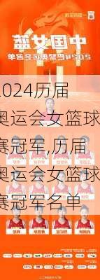 历届奥运会女篮球赛冠军,历届奥运会女篮球赛冠军名单