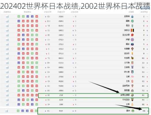 02世界杯日本战绩,2002世界杯日本战绩