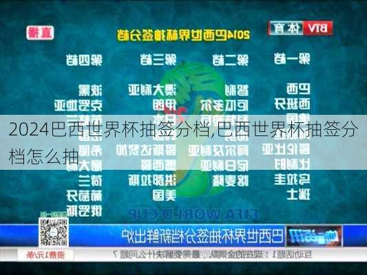 巴西世界杯抽签分档,巴西世界杯抽签分档怎么抽